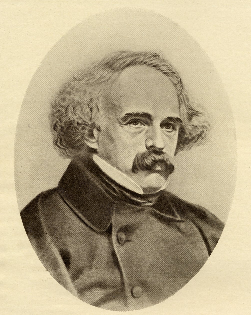 Nathaniel Hawthorne (1804-64) av American School