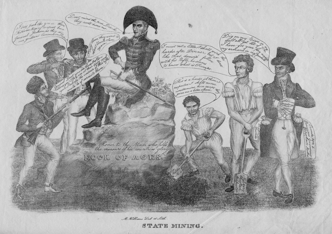 Statens gruvdrift, c.1828 av American School