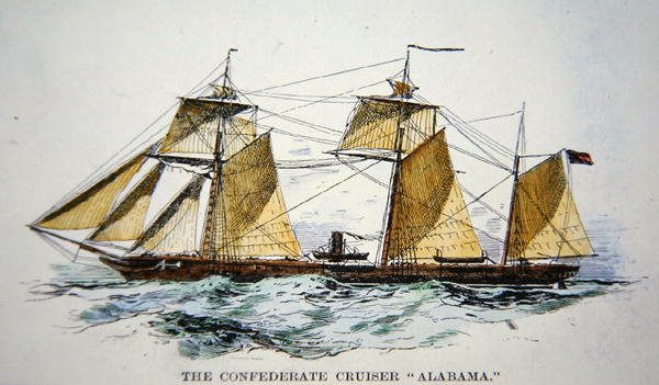 Den konfedererade kaparanfallaren `Alabama