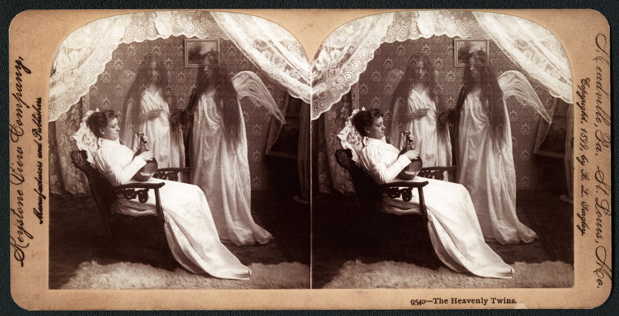 The Heavenly Twins, 1899 (stereograf) av American School