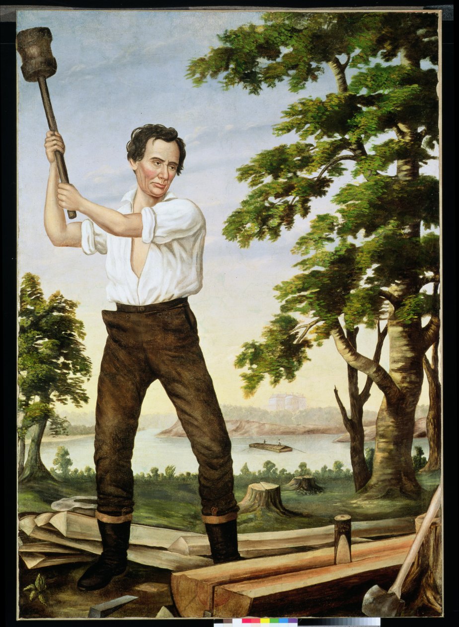 The Railsplitter, c.1860 av American School