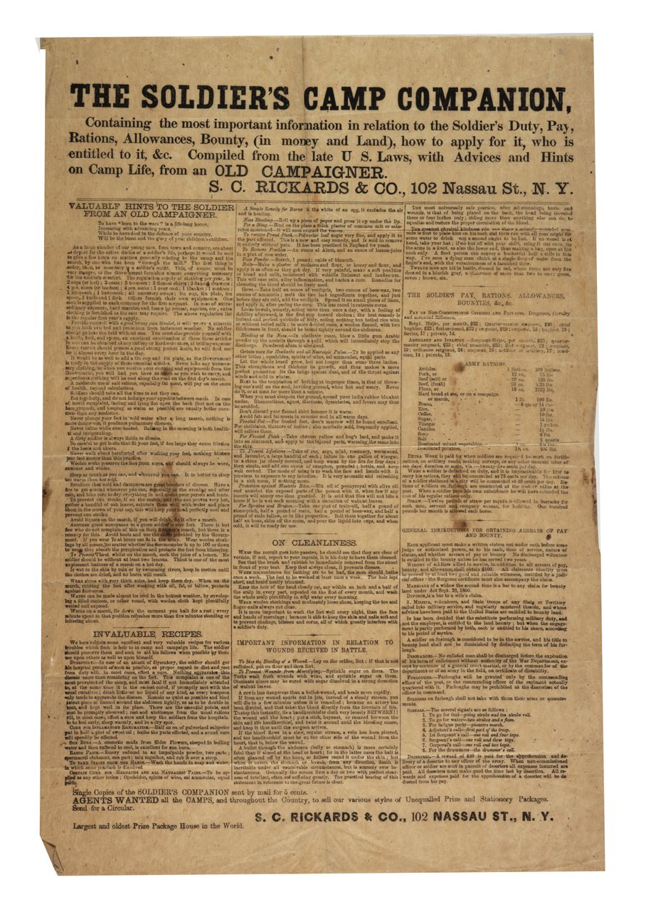 Soldaternas lägerföljeslagare, ca 1861-1865 av American School