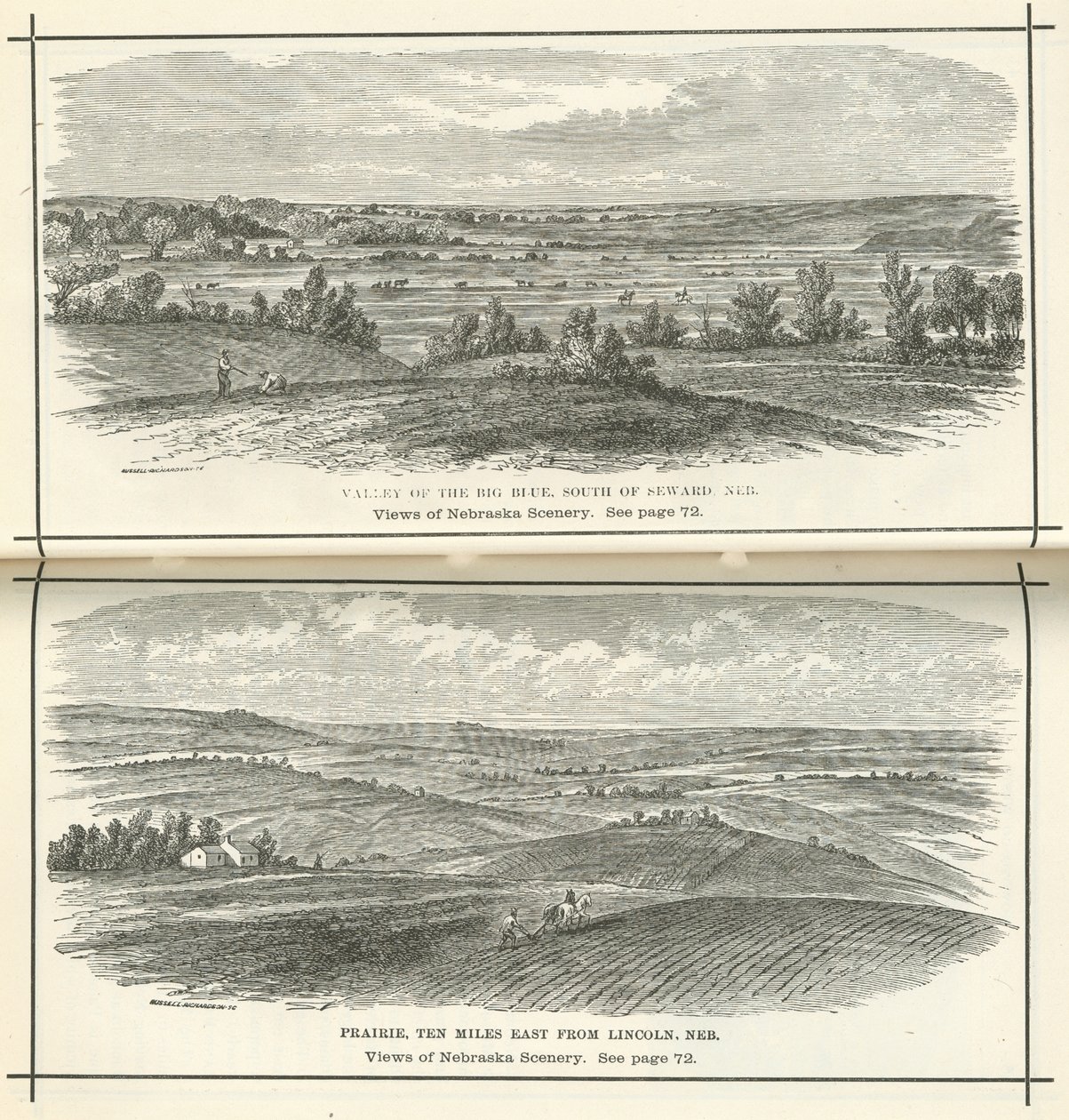 Utsikt över Nebraska Scenery av American School