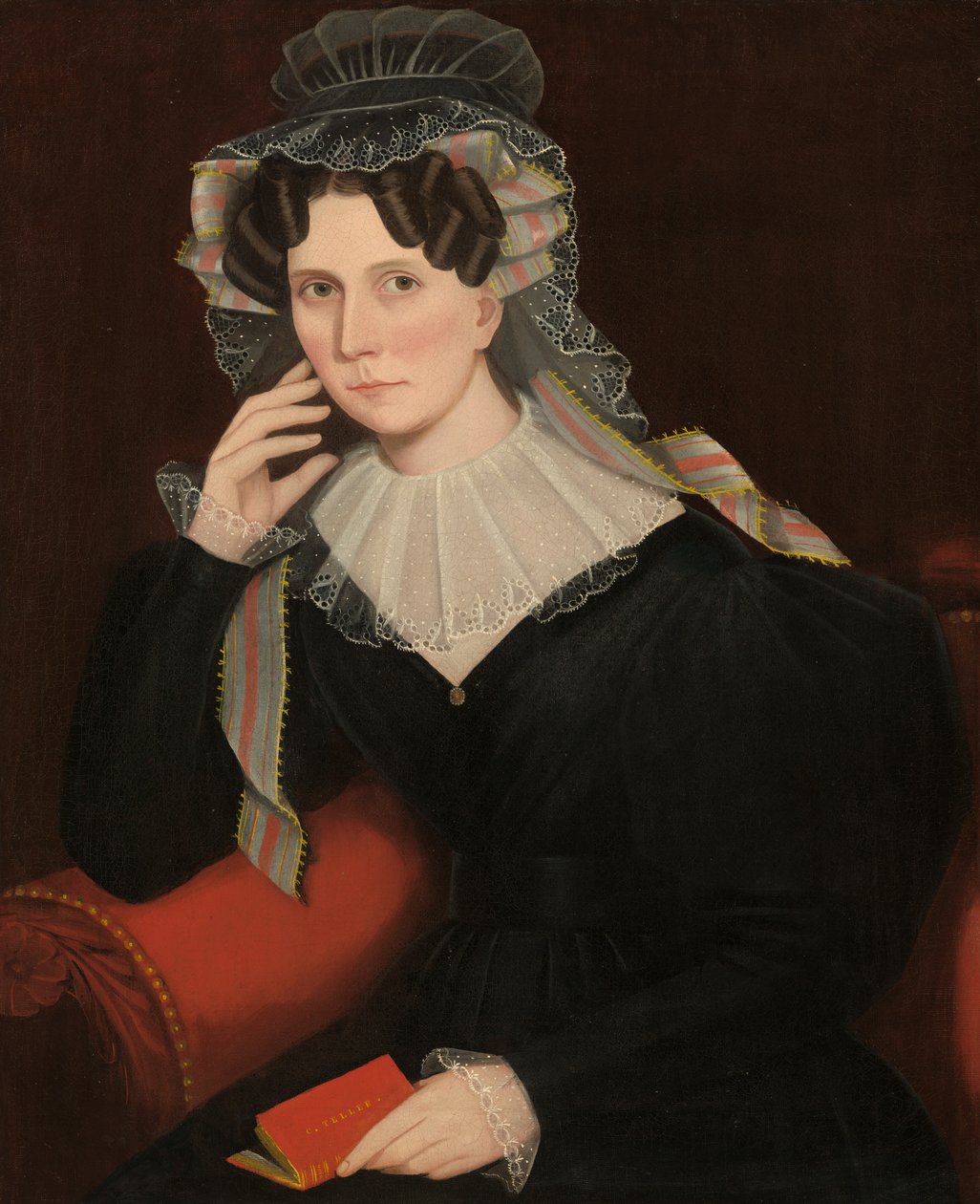 Jane Storm Teller, ca. 1835. av Ammi Phillips