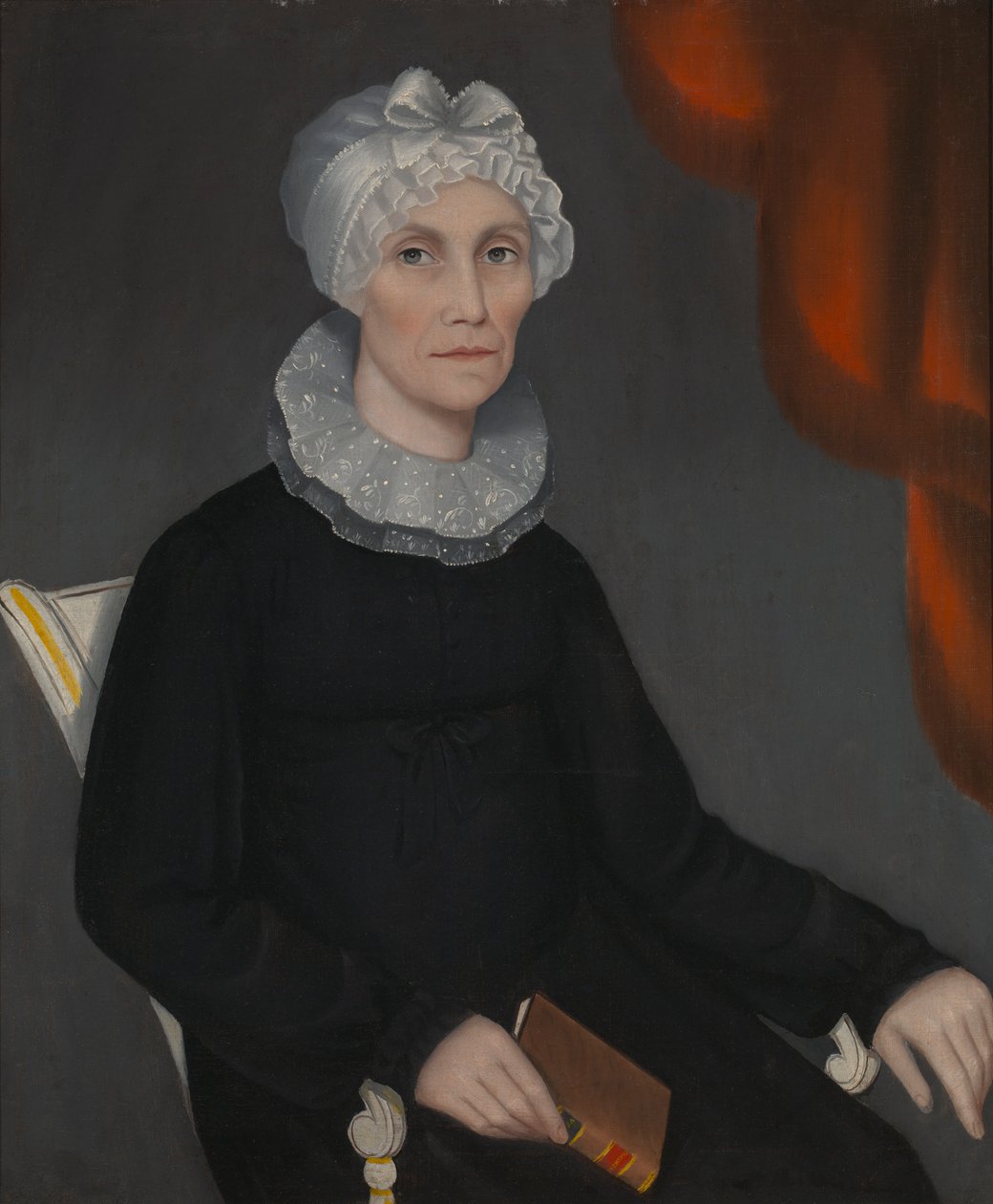 Porträtt av Mrs Robinson, ca. 1819. av Ammi Phillips