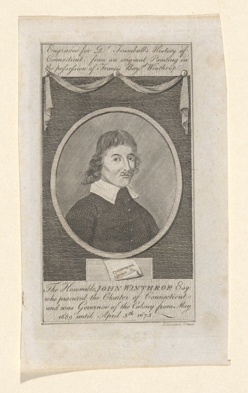 Porträtt av John Winthrop av Amos Doolittle