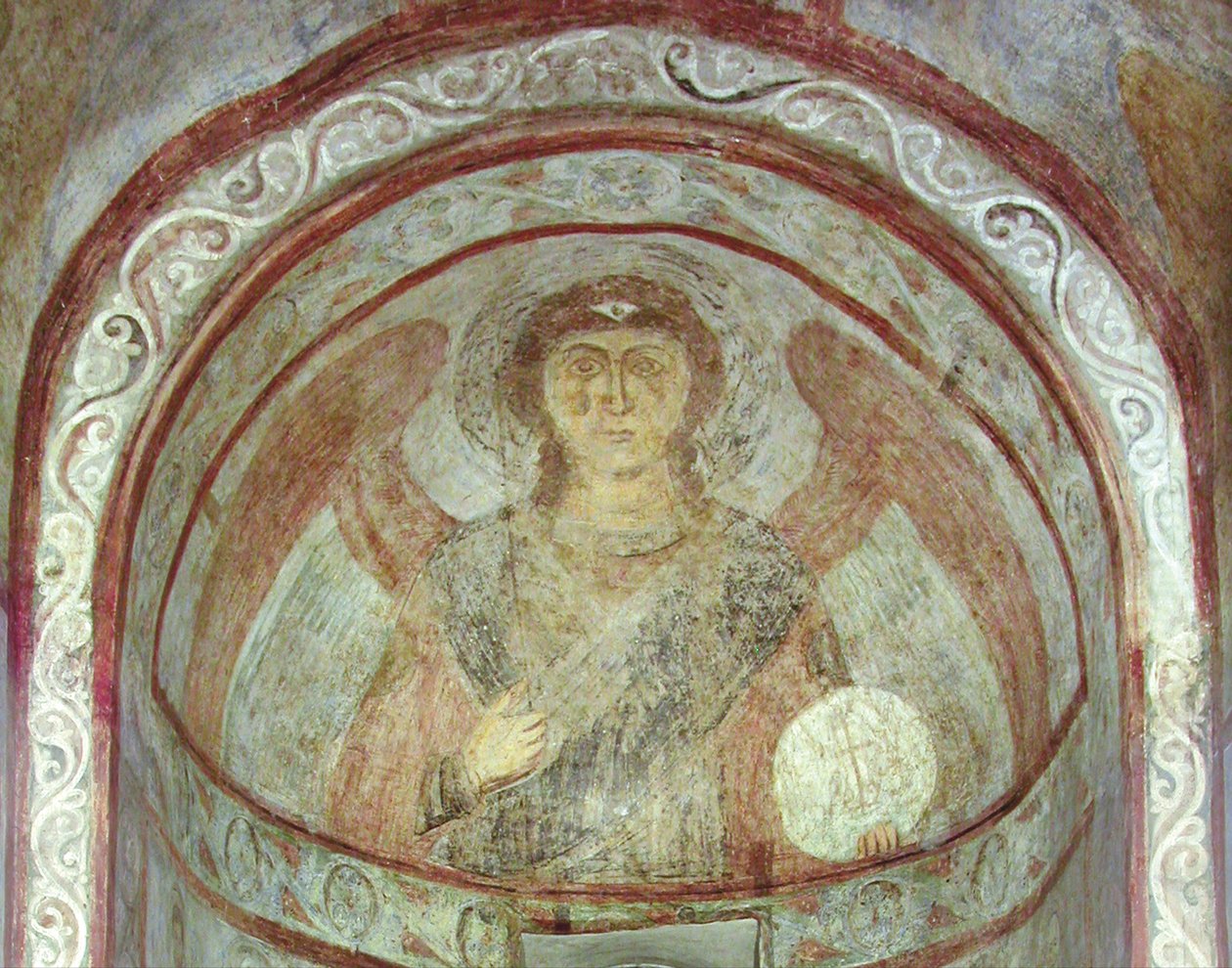 Ärkeängeln Sankt Mikael av Ancient Russian frescos