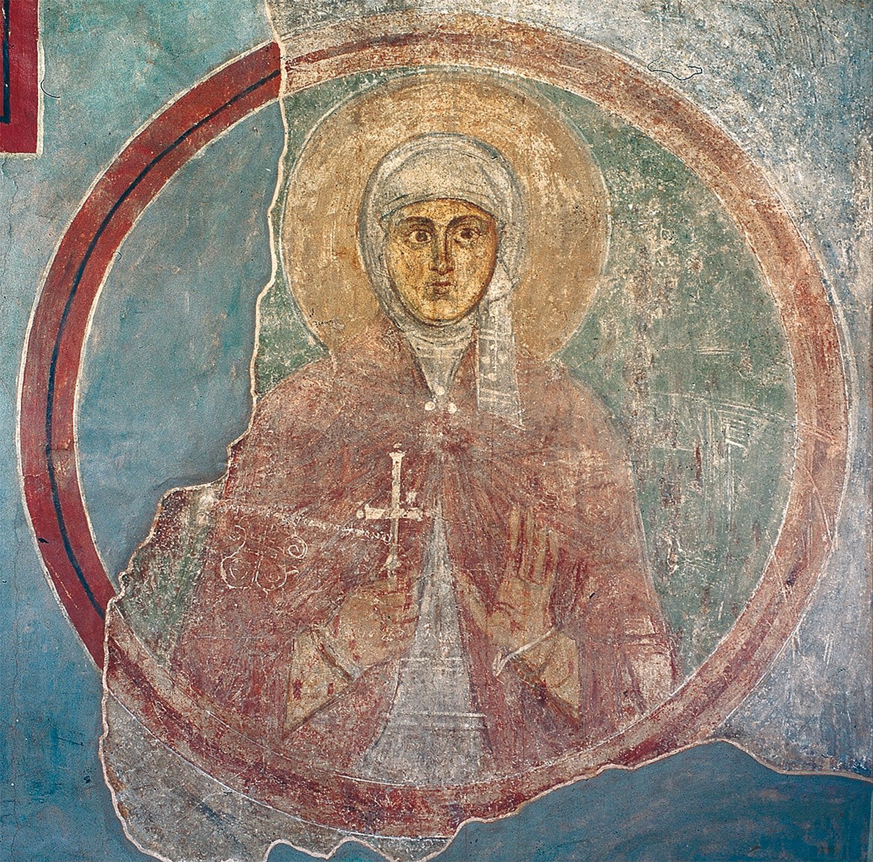 Sankta Sofia av Ancient Russian frescos