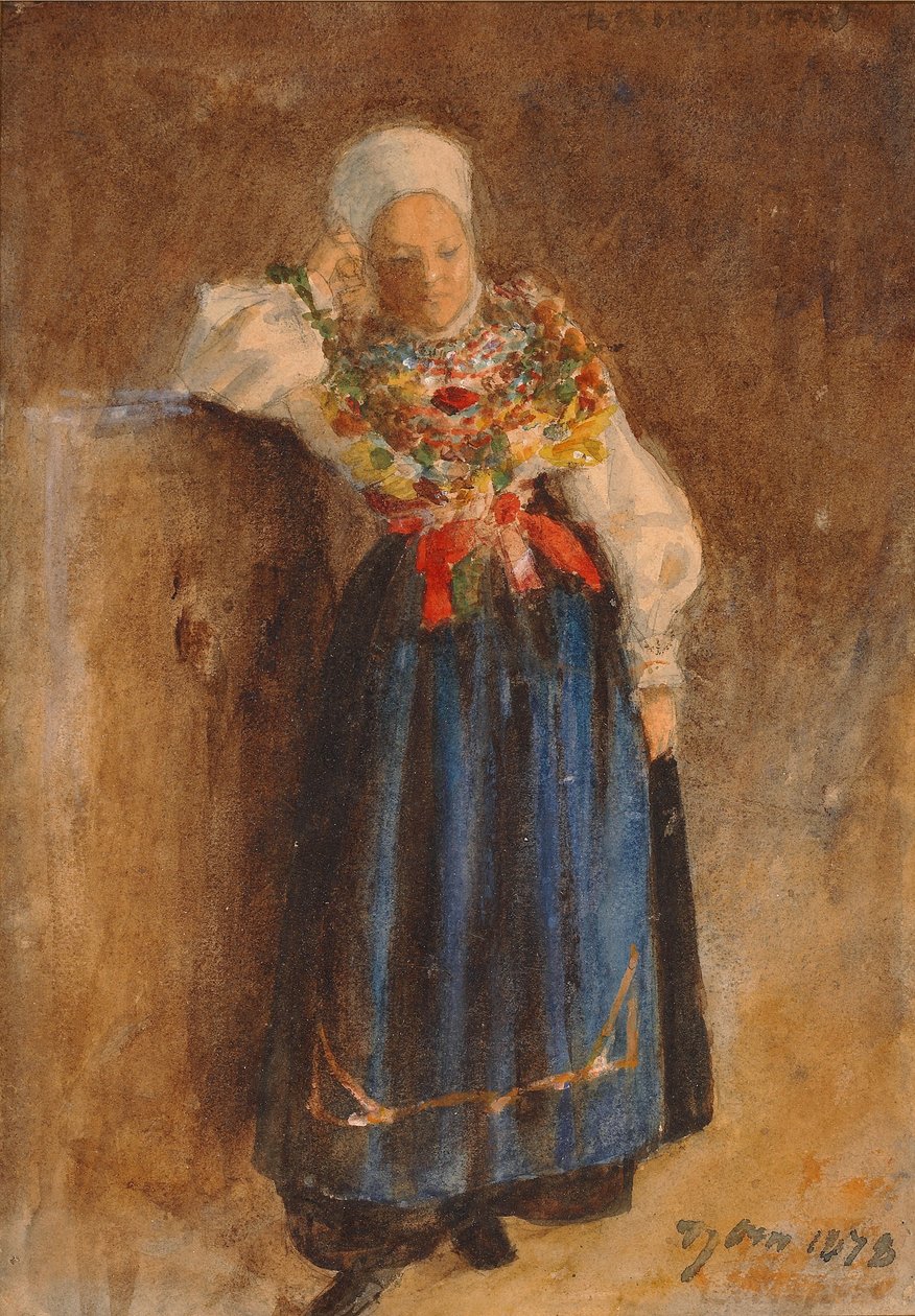 Kulla i folkdräkt av Anders Leonard Zorn