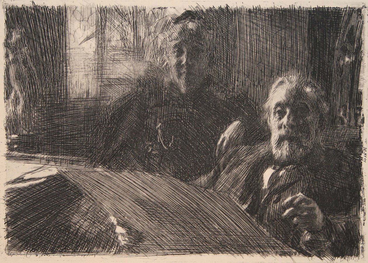 Mr. and Mrs. Fürstenberg  av Anders Leonard Zorn