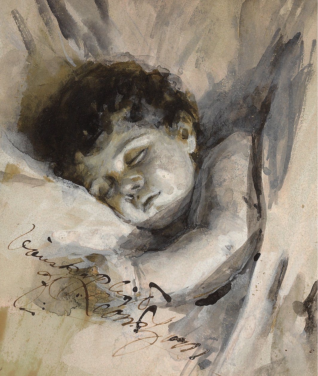 Sleeping Child av Anders Leonard Zorn