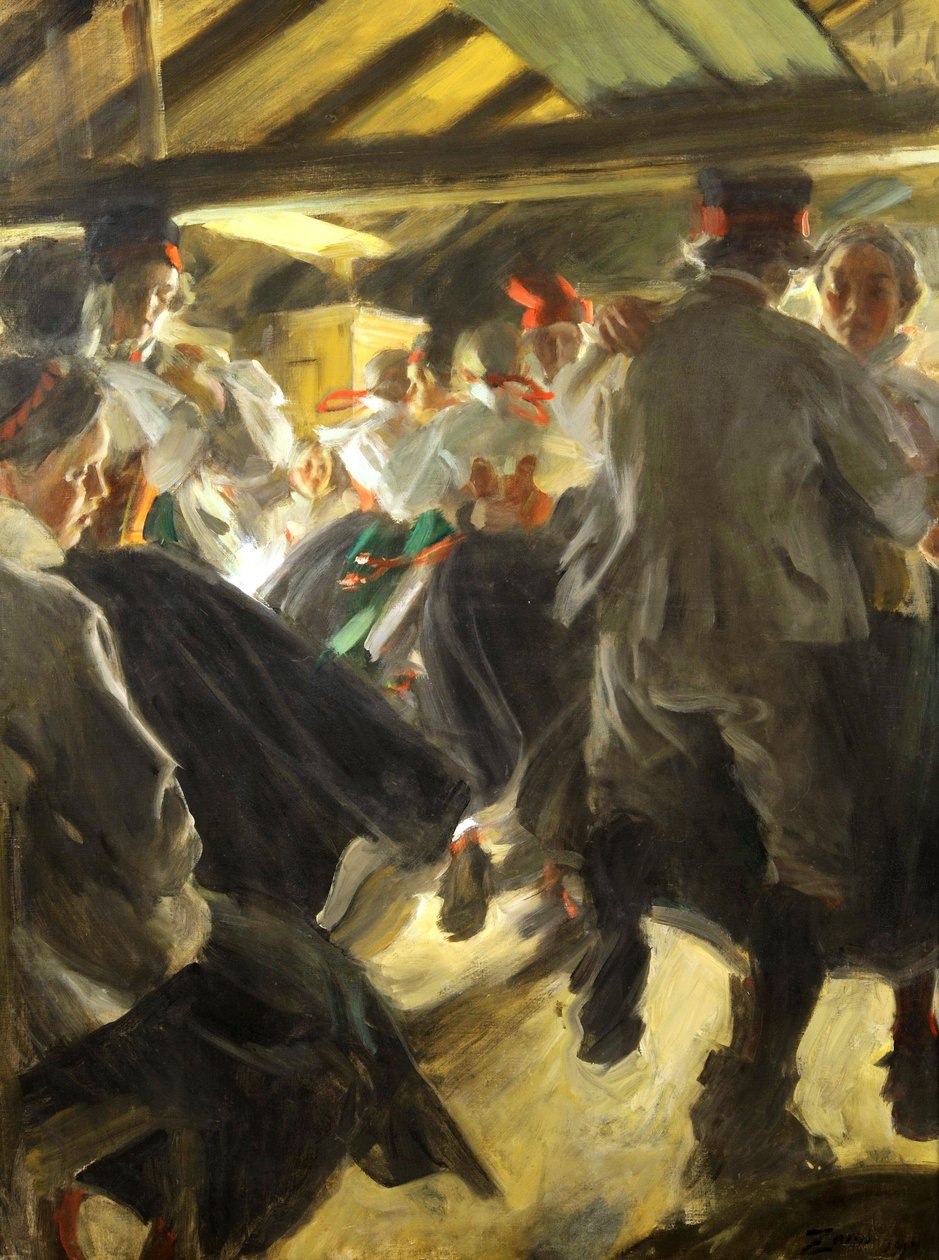 Tanz in der Gopsmorkate  av Anders Leonard Zorn