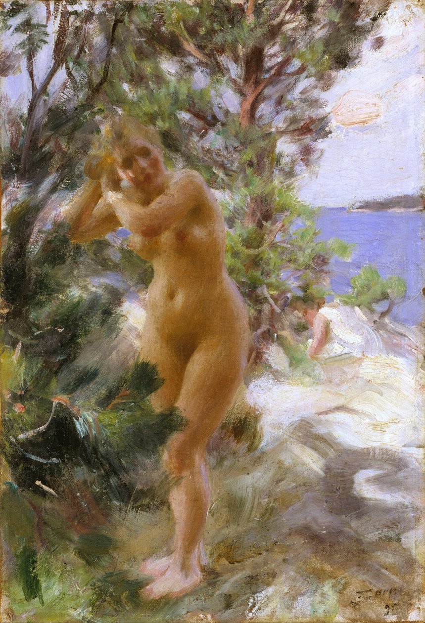 Efter badet av Anders Leonard Zorn