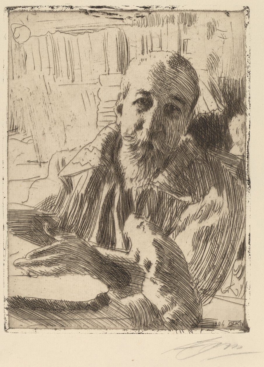Anatole France, 1906. av Anders Leonard Zorn