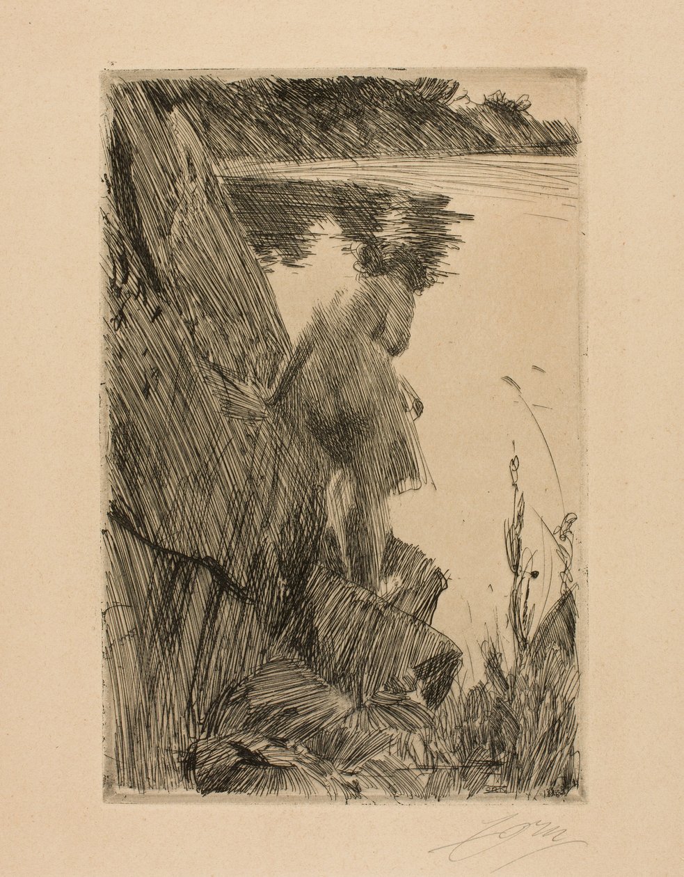 Badande av Anders Leonard Zorn