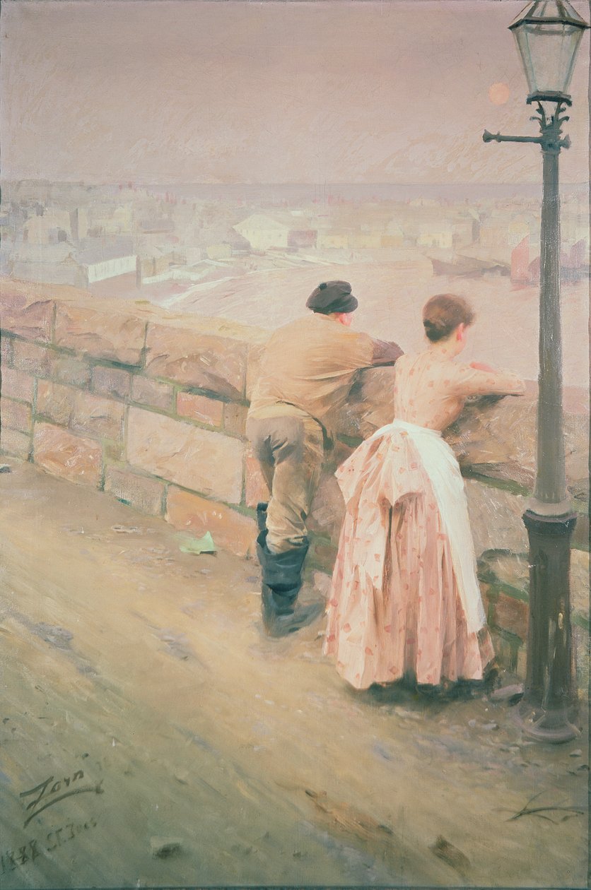 Fiskare, St. Ives, 1888 av Anders Leonard Zorn