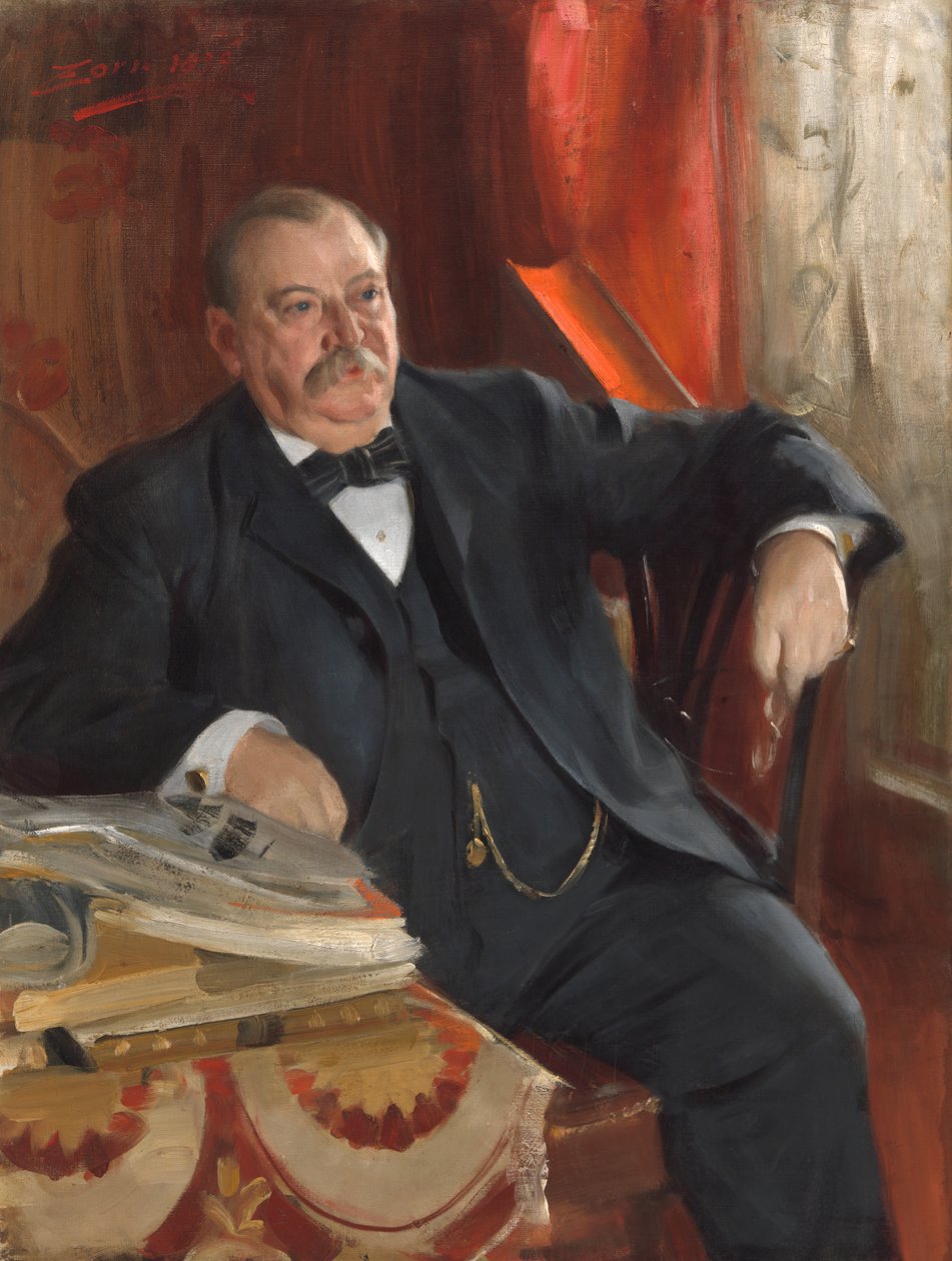 Grover Cleveland, 1899. av Anders Leonard Zorn