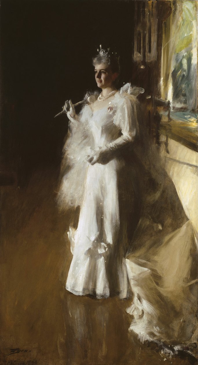 Mrs. Potter Palmer, 1893. av Anders Leonard Zorn