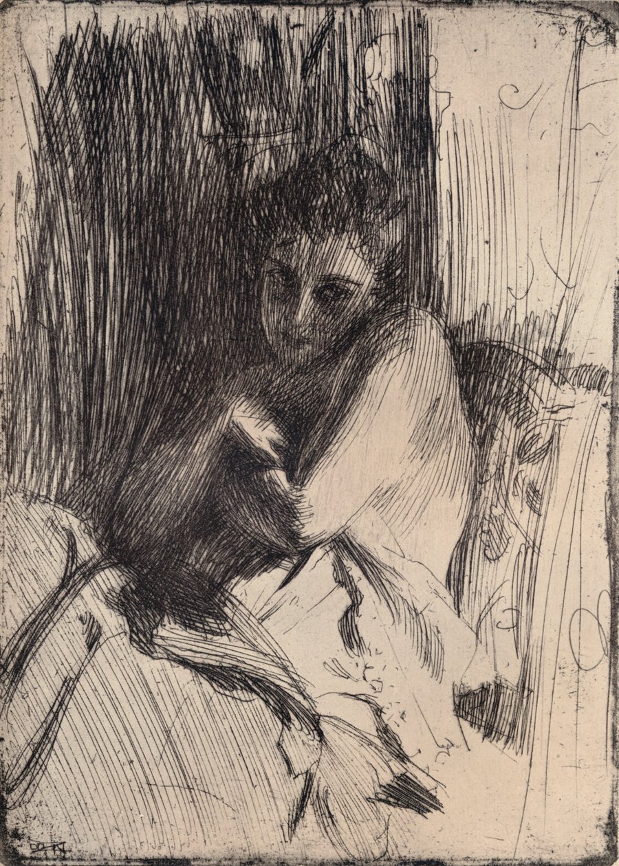 Modellen, 1880-1906, 1906 av Anders Leonard Zorn