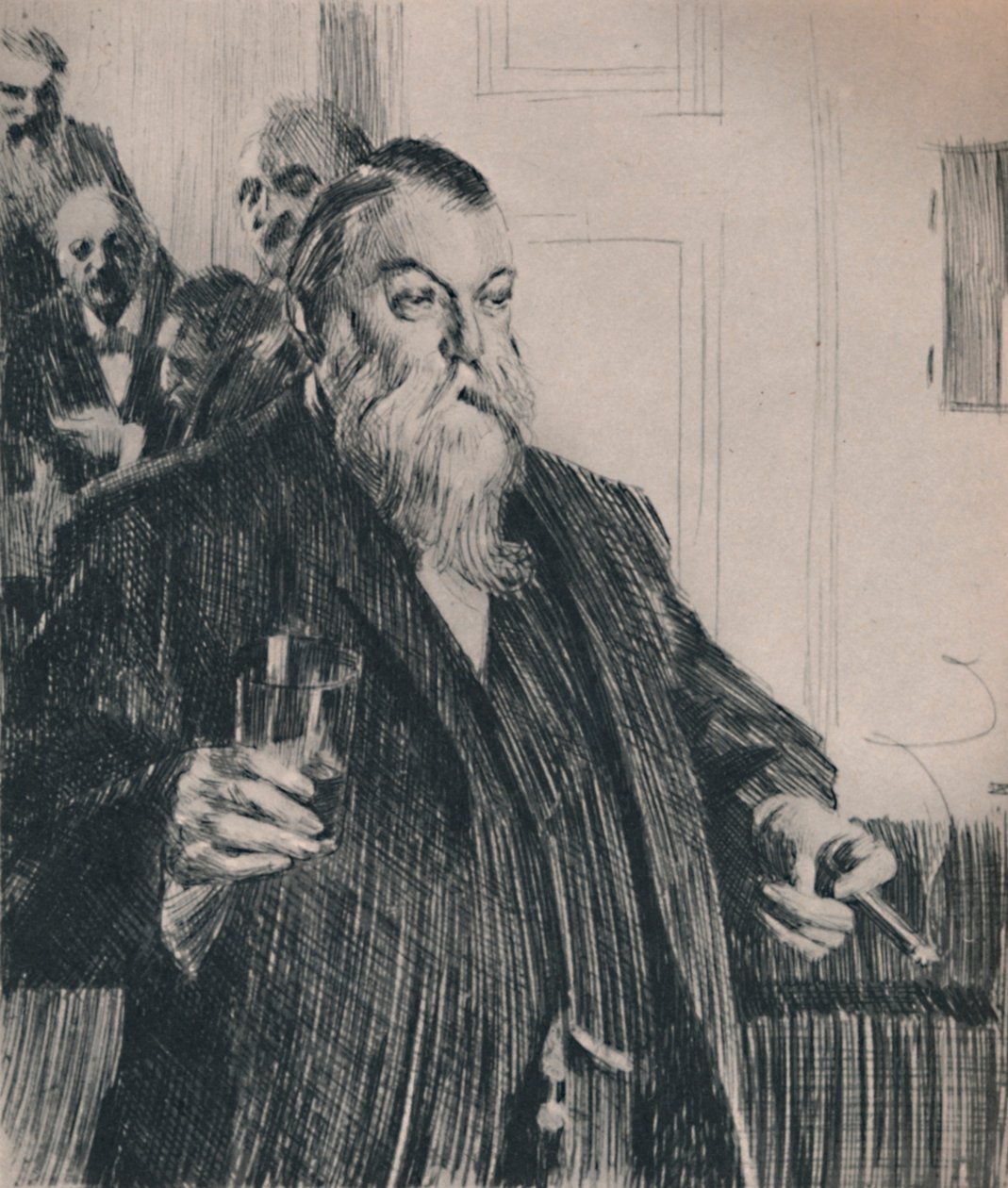 The Toast, 1890-talet, 1946. av Anders Leonard Zorn