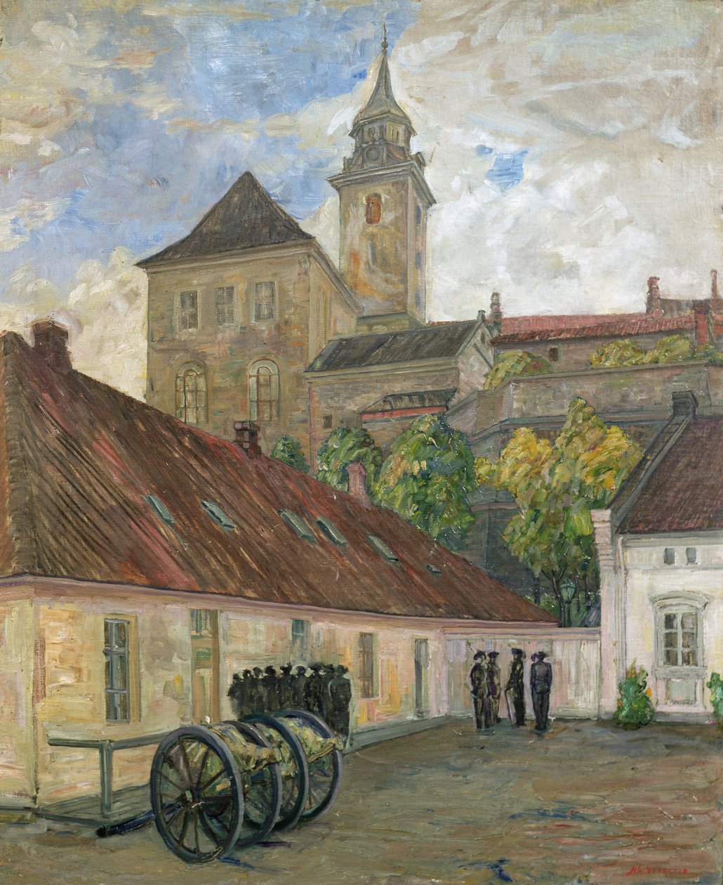 Akershus (olja på duk) av Anders Svarstad
