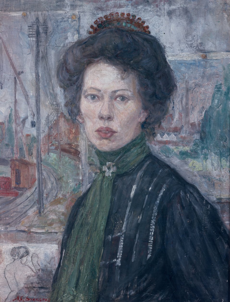 Konstnär Thora Holmstrøm av Anders Svarstad