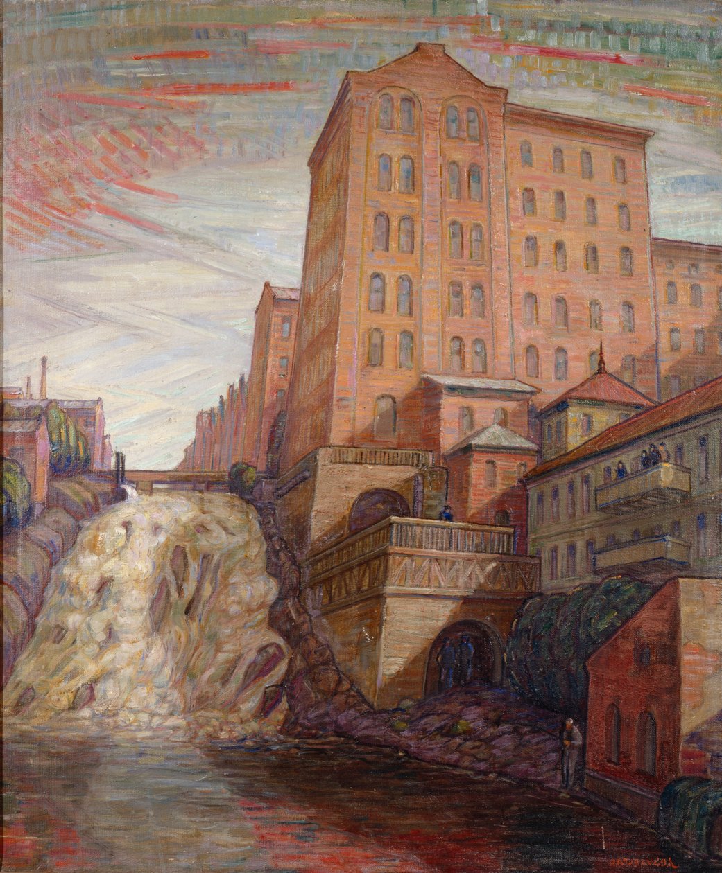 Foss Brewery (olja på duk) av Anders Svarstad