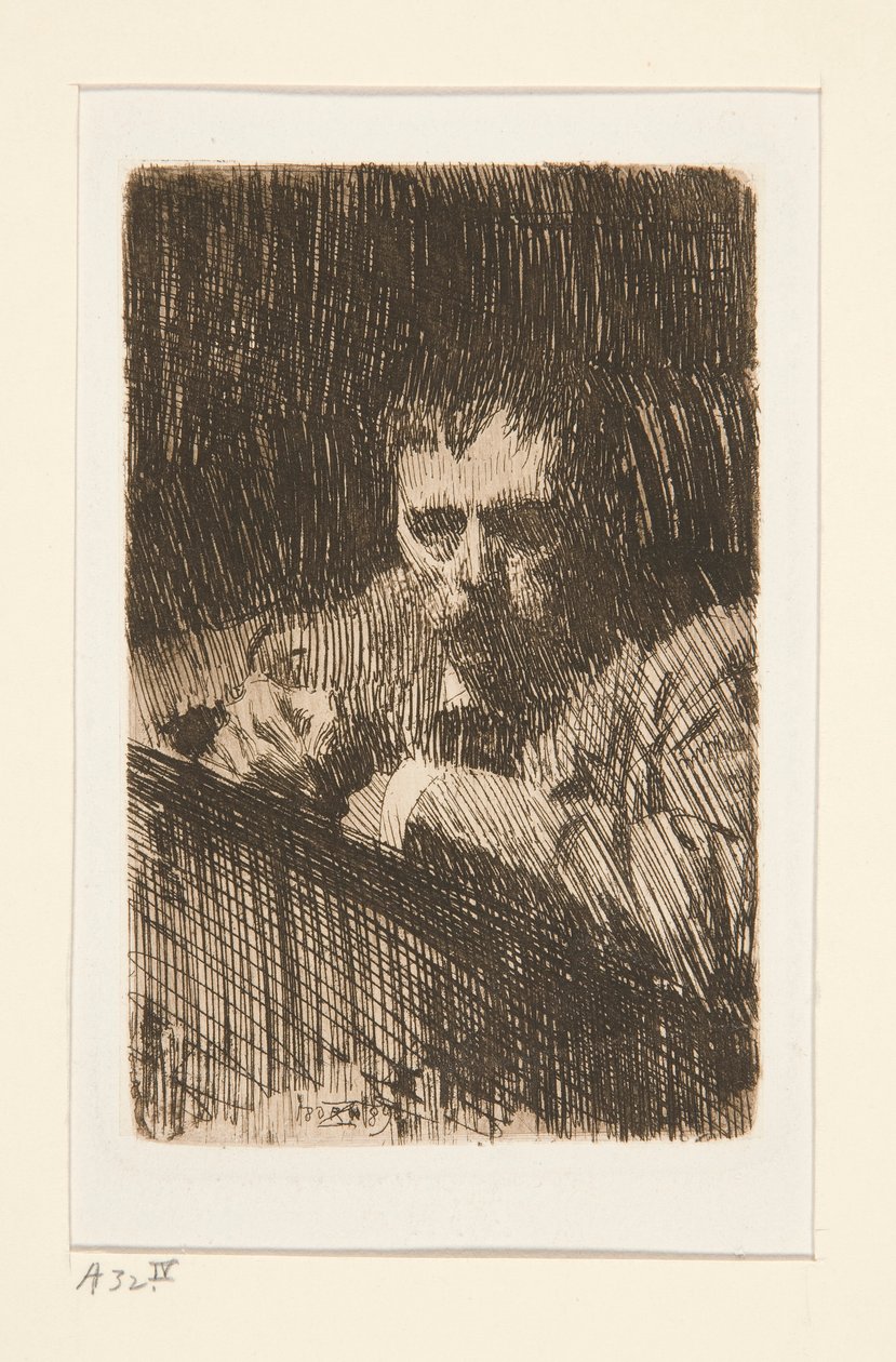 A Painter-Etcher (självporträtt) av Anders Leonard Zorn