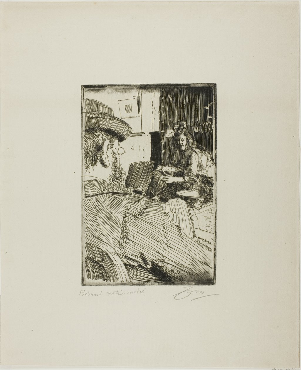 Albert Besnard och hans modell av Anders Leonard Zorn