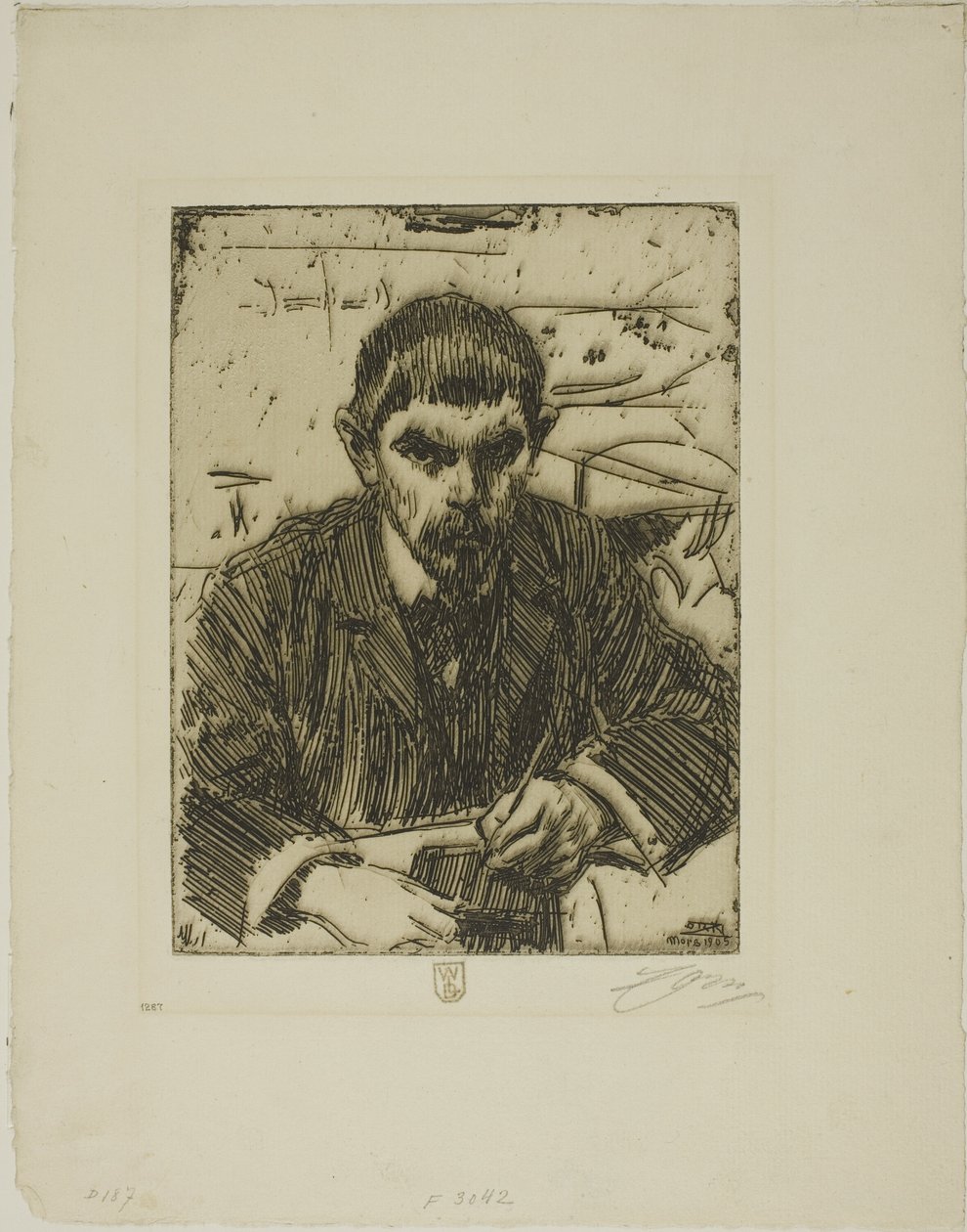 Albert Engström av Anders Leonard Zorn