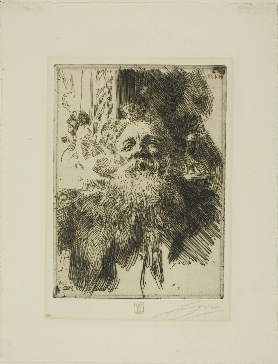 Auguste Rodin av Anders Leonard Zorn