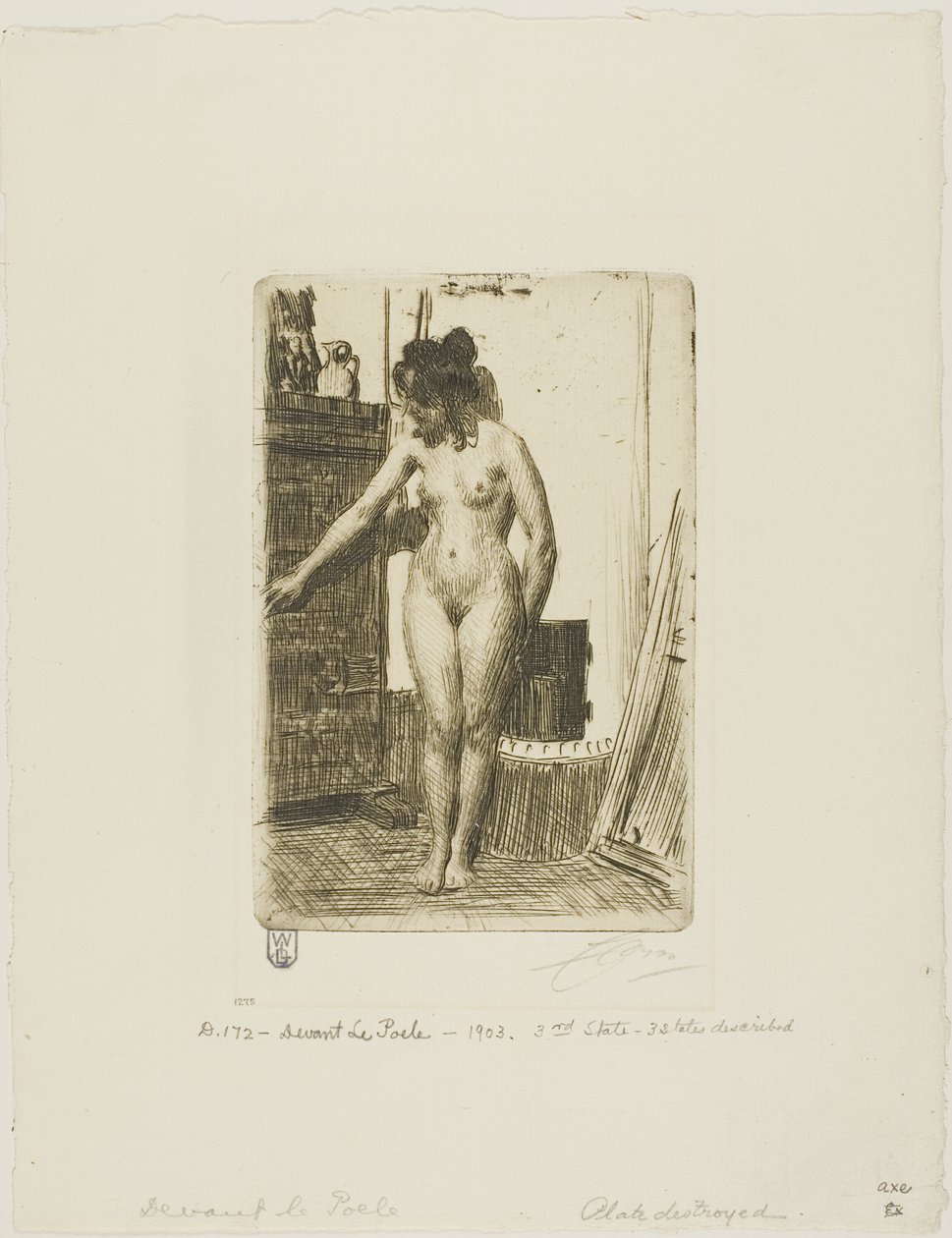 Innan kaminen av Anders Leonard Zorn