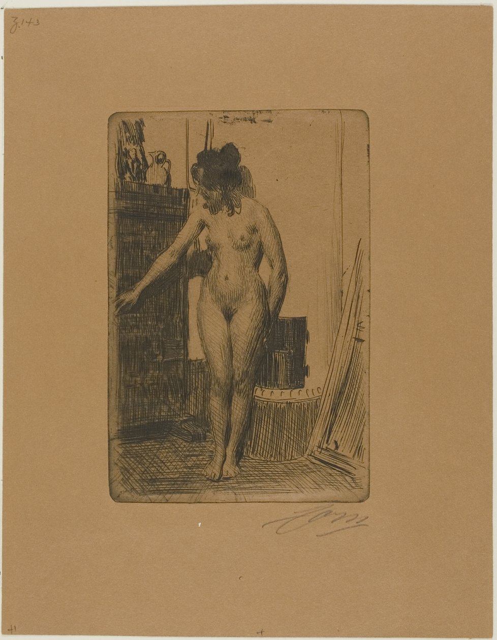 Innan kaminen av Anders Leonard Zorn