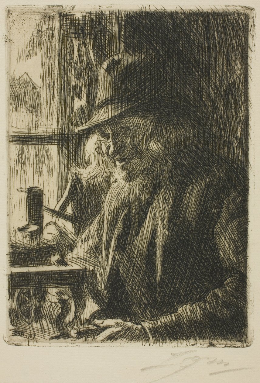 Bosl Anders, Klockare på Mora av Anders Leonard Zorn