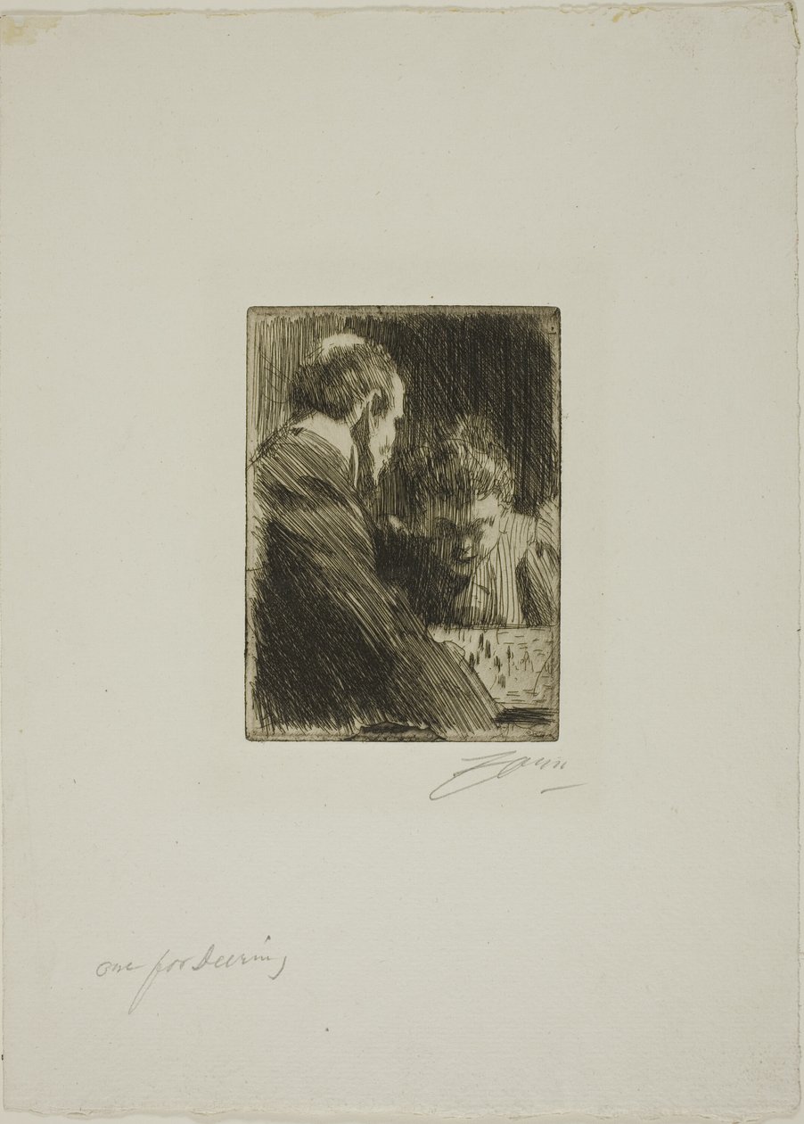 Schackspelare av Anders Zorn