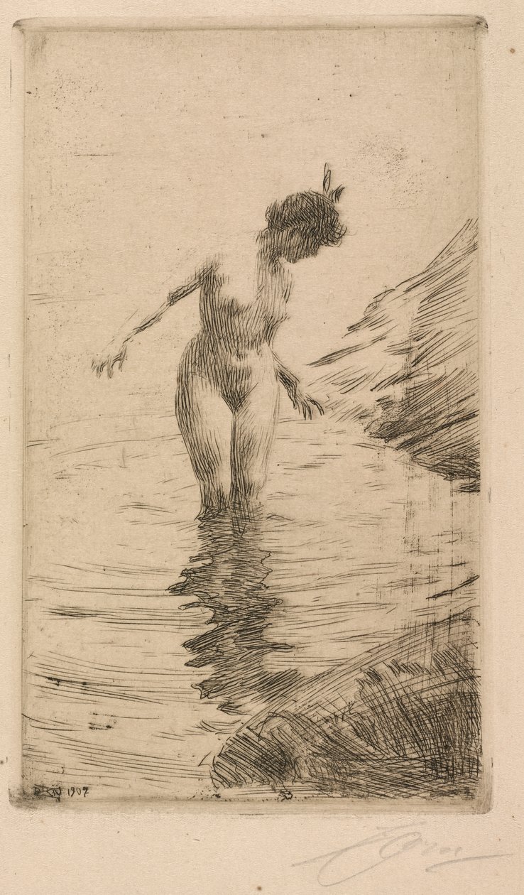 Cirklar av vatten II av Anders Leonard Zorn