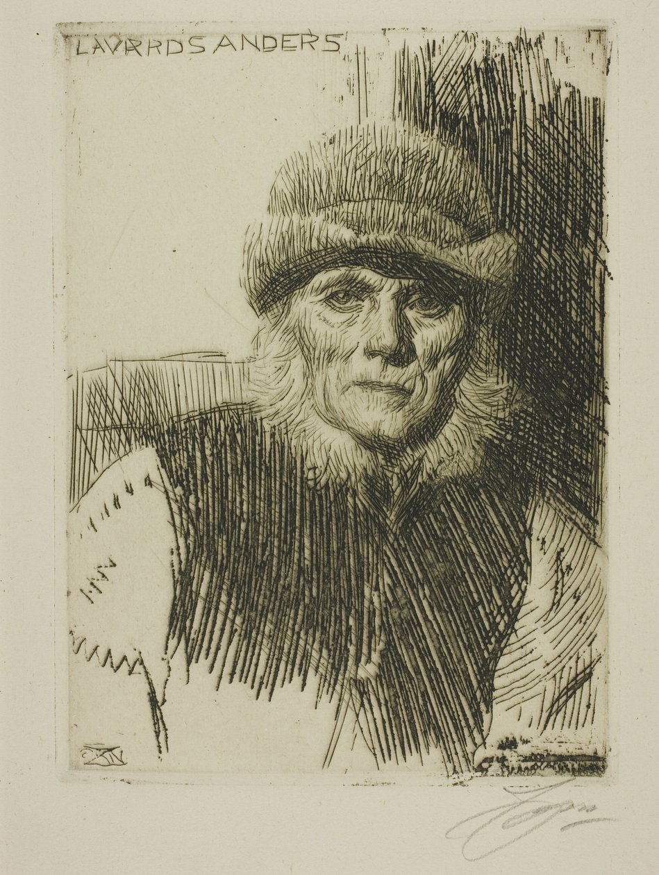 Dalebonde (Lavards Anders) av Anders Leonard Zorn