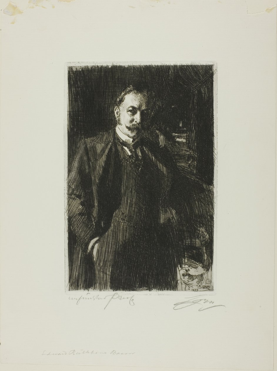 E.R. Bacon av Anders Leonard Zorn