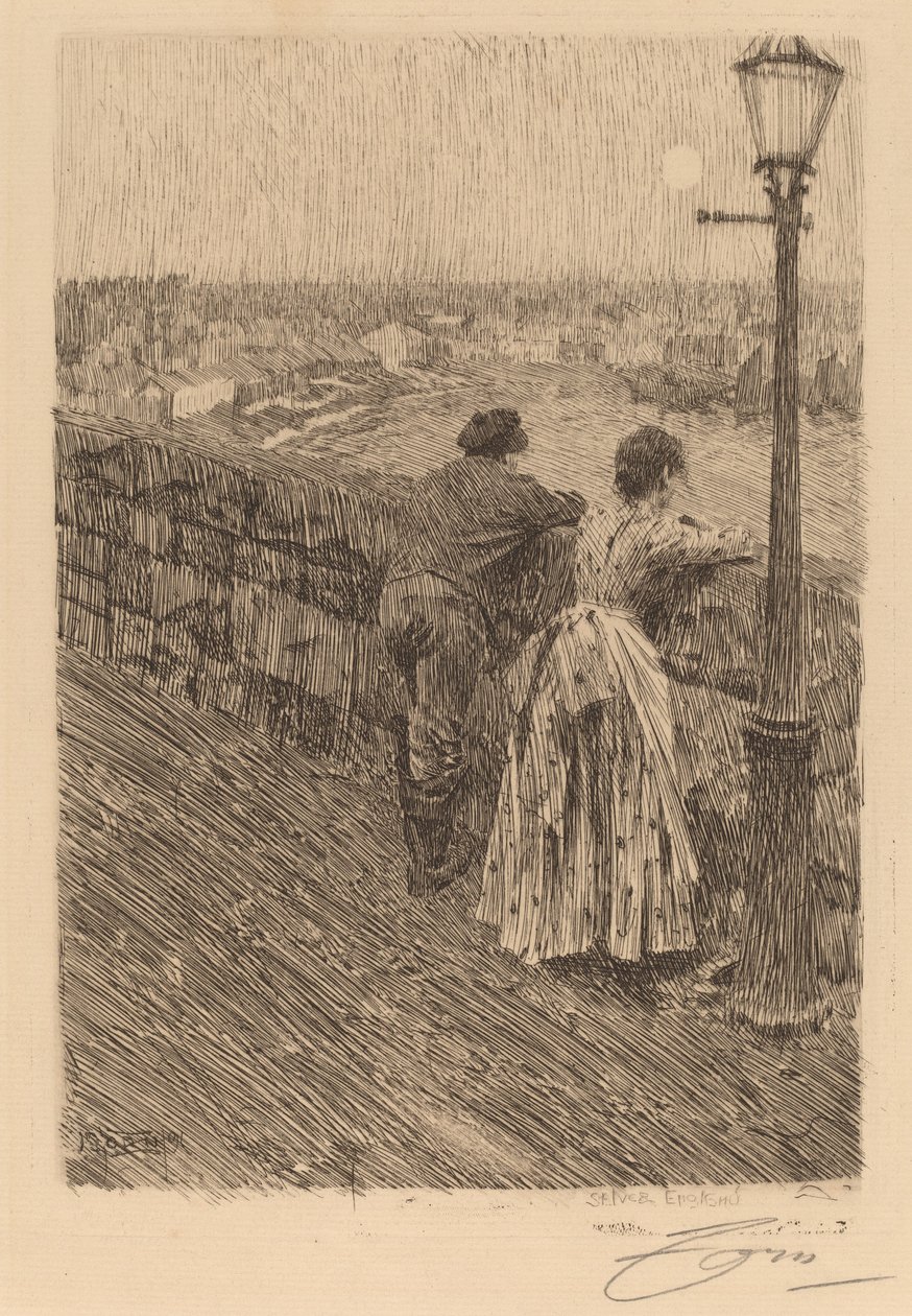 Fiskare i Saint Ives av Anders Leonard Zorn