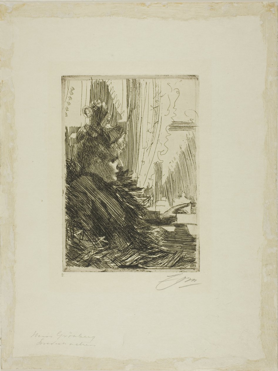 Gerda Grönberg III av Anders Leonard Zorn