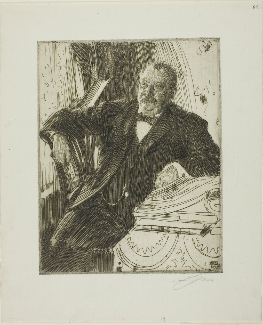Grover Cleveland II av Anders Leonard Zorn