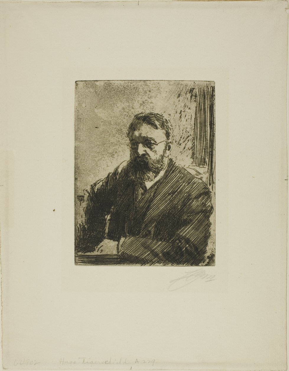 Hugo Tigerschiöld av Anders Leonard Zorn