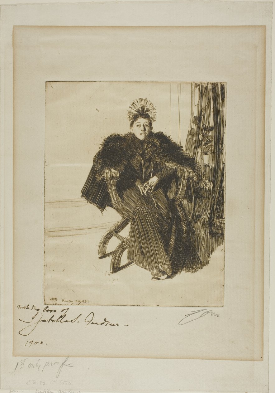 Isabella Gardner av Anders Leonard Zorn