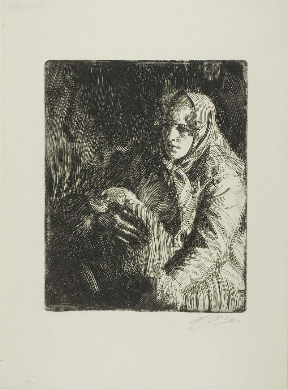 Madonna (En mamma) av Anders Leonard Zorn