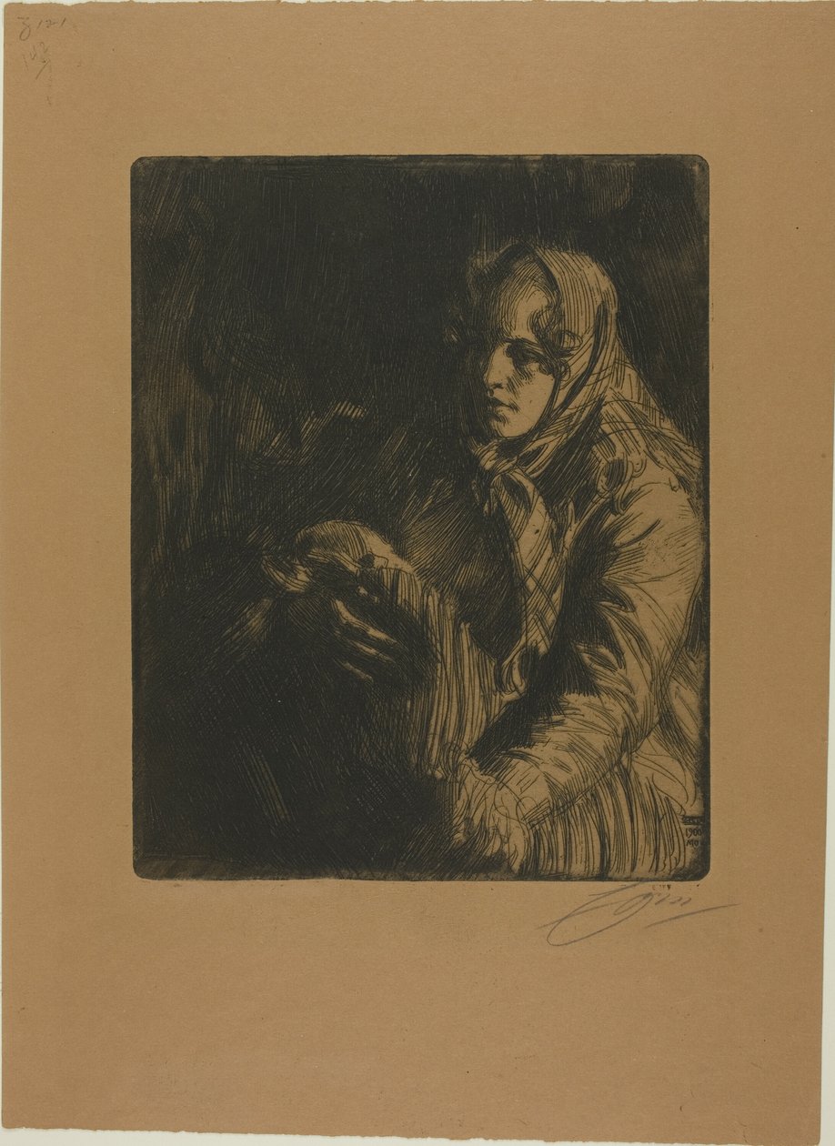 Madonna (En mamma) av Anders Leonard Zorn