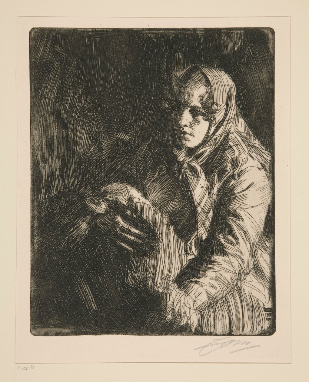 Madonna (En mamma) av Anders Leonard Zorn