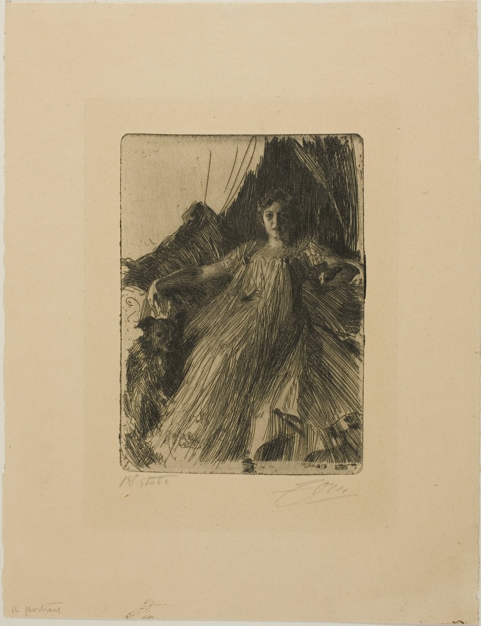 Maud Cassel (Mrs Ashley) av Anders Leonard Zorn