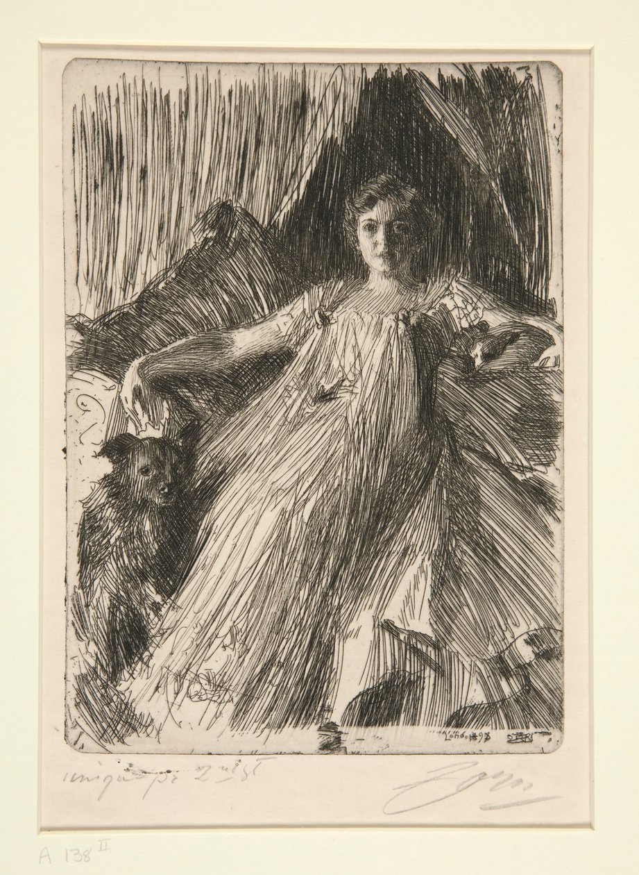 Maud Cassel (Mrs Ashley) av Anders Leonard Zorn