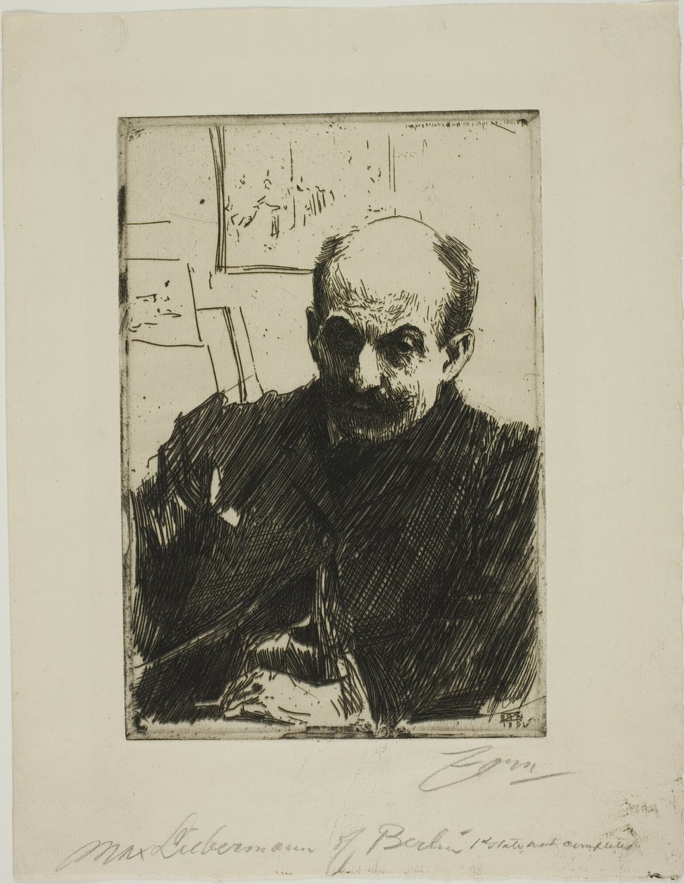 Max Lieberman av Anders Leonard Zorn