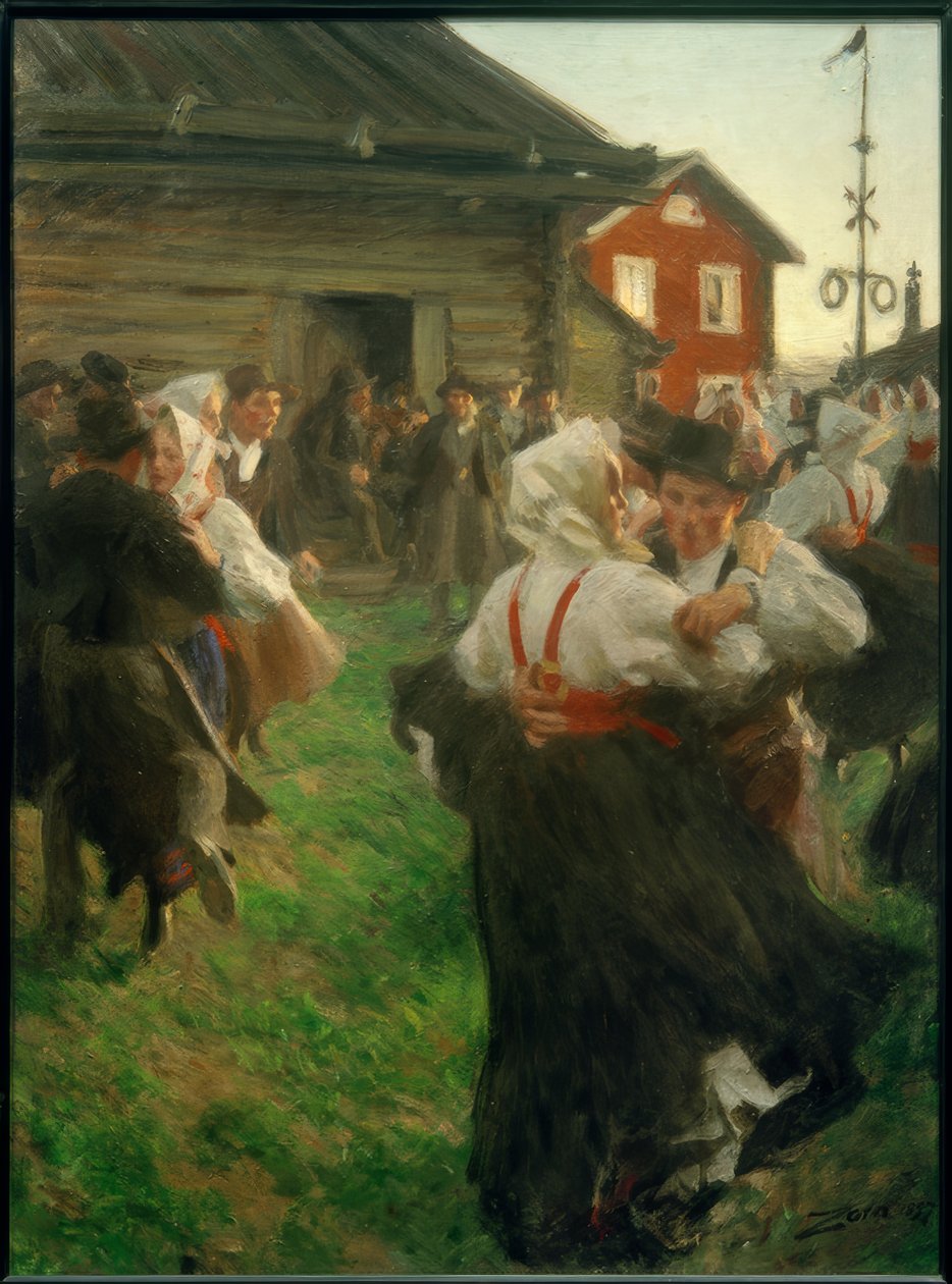 Midsommarnattsdans av Anders Leonard Zorn